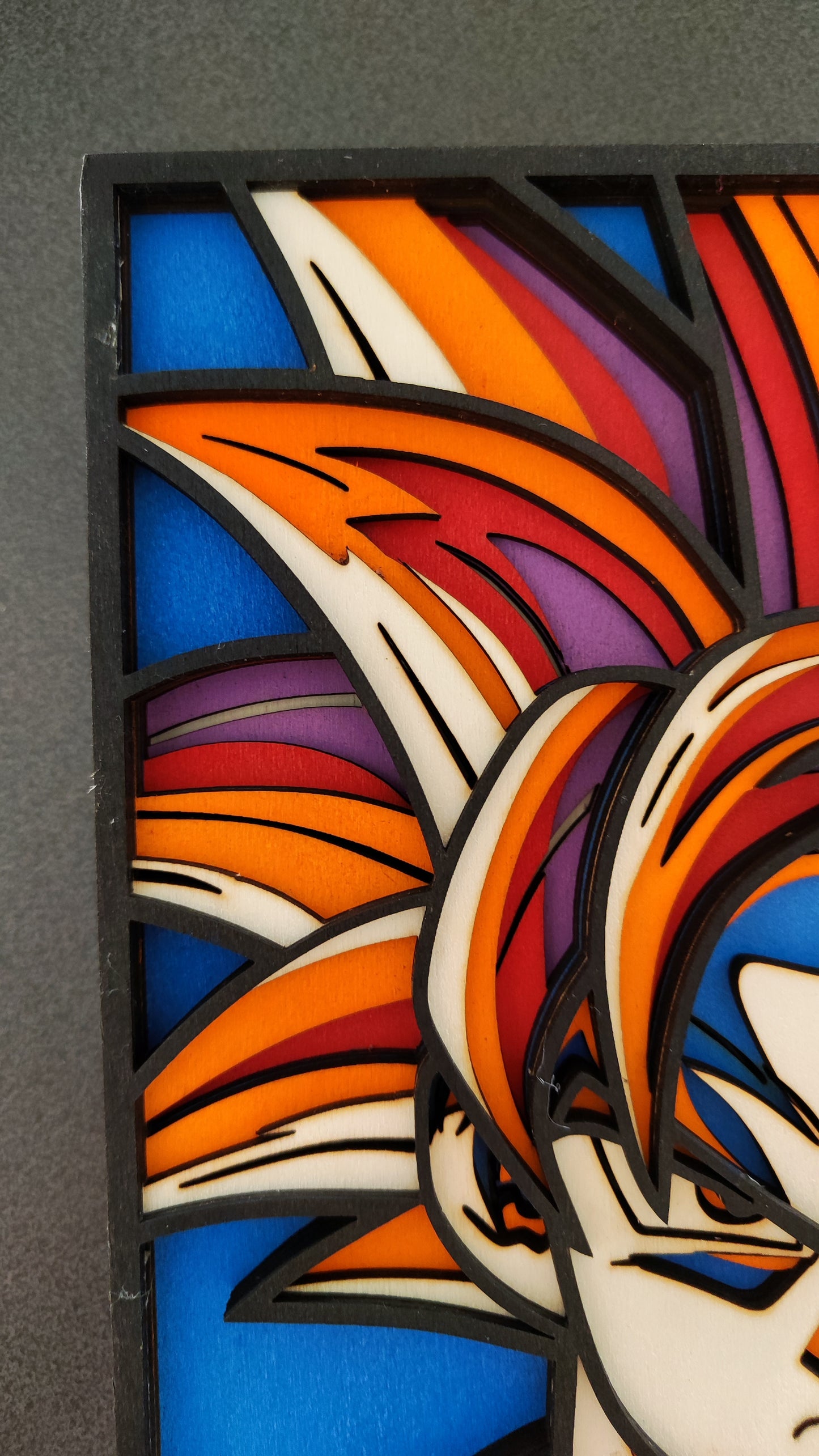 Quadro in Legno Dipinto a Mano – Goku
