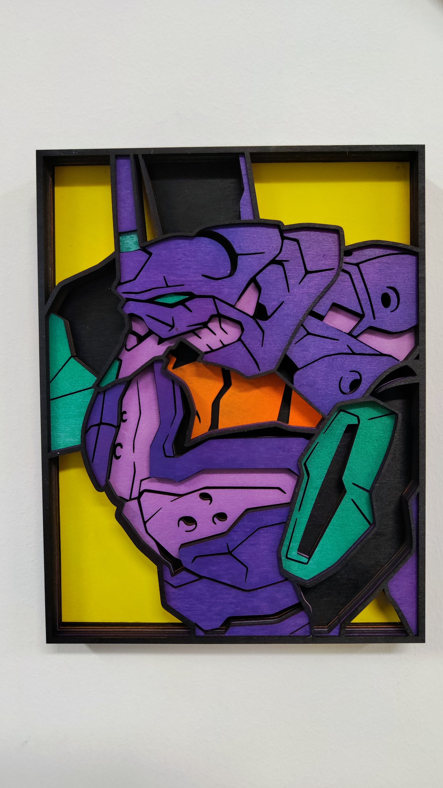 Quadro in Legno Dipinto a Mano – EVA-01