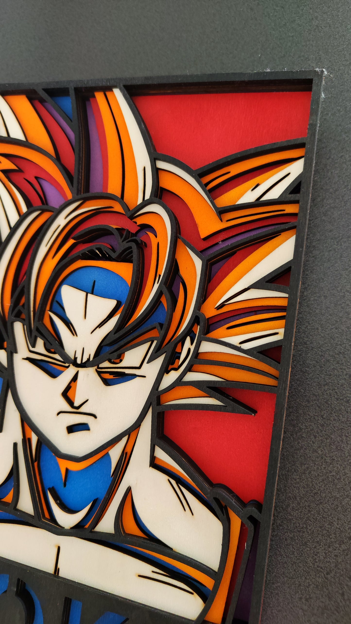 Quadro in Legno Dipinto a Mano – Goku