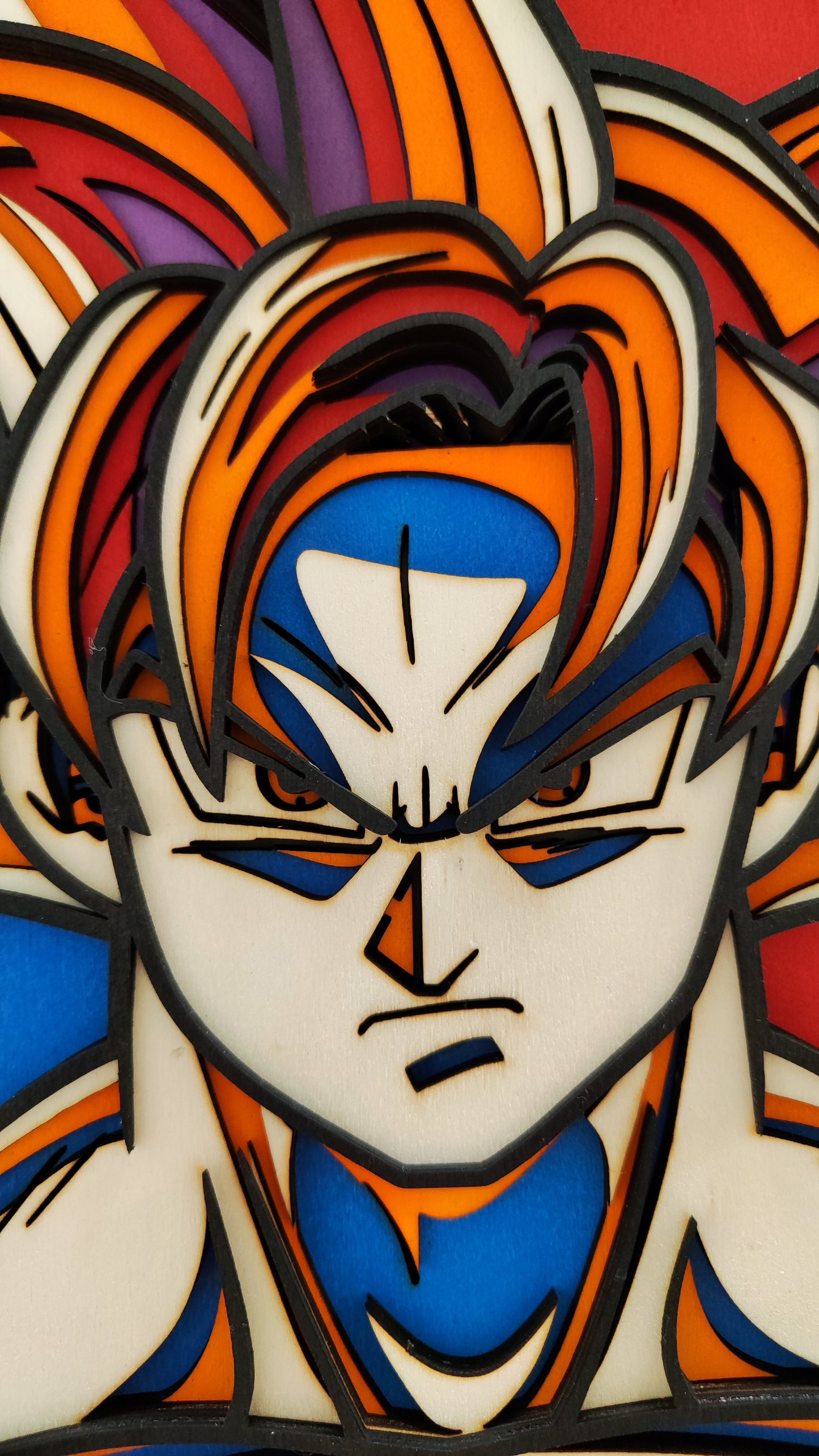 Quadro in Legno Dipinto a Mano – Goku