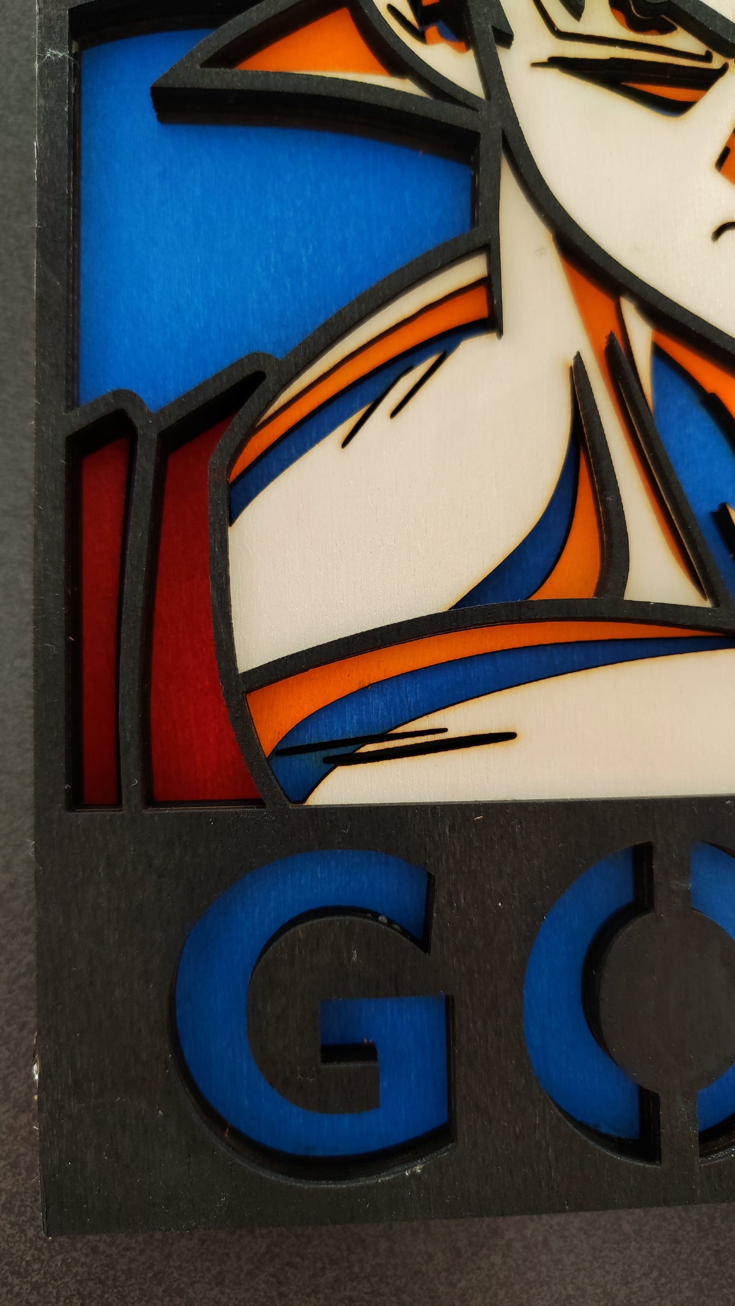 Quadro in Legno Dipinto a Mano – Goku