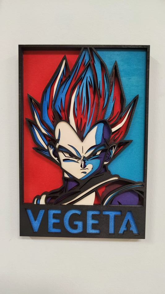 Quadro in Legno Dipinto a Mano – Vegeta