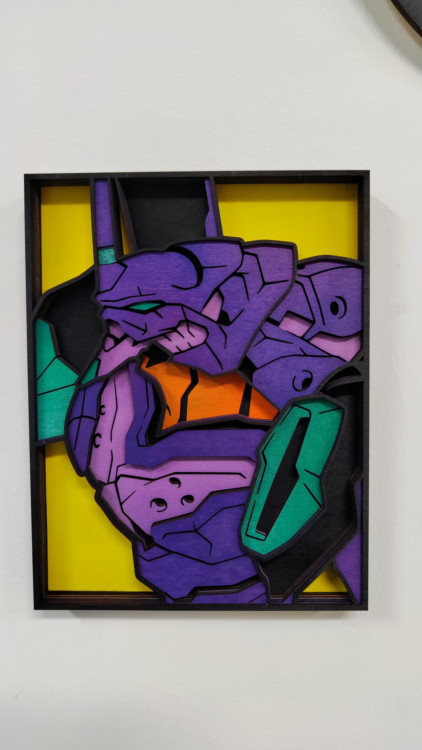 Quadro in Legno Dipinto a Mano – EVA-01